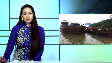 Phát hiện 2 tàu hút cát trái phép trên sông Hồng