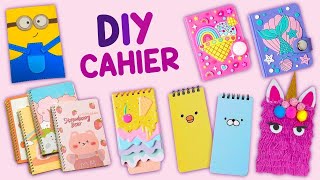 DIY IDÉE DE CAHIER - FOURNITURES SCOLAIRES - IDEE DE COUVERTURE DE LIVRE