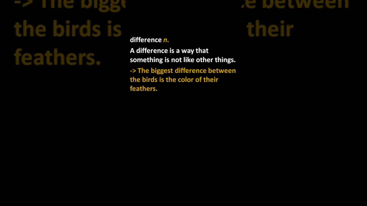 difference, Meaning of difference , Definition of difference , Pronunciation of difference & example