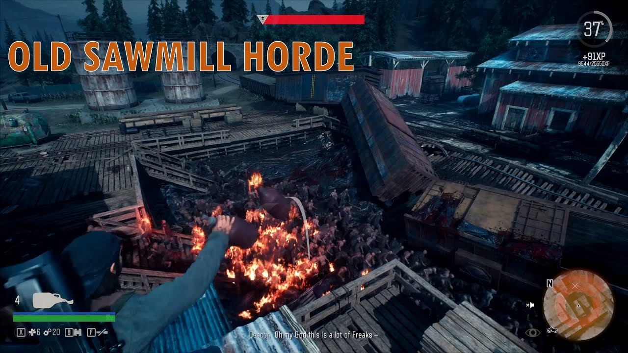 Days Gone Old Sawmill Horde Mission (PC Gameplay) YouTube