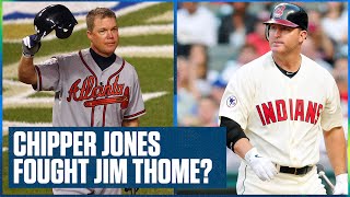 Braves' Chipper Jones tells the story of his brawl with Jim Thome & Manny Ramirez | Flippin’ Bats