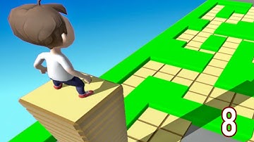 Stacky Dash - Gameplay Walkthrough  Levels 53-54 Part 8 (Android, iOS)