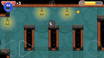 Red Ball 4 - level #63 - 5 into the caves