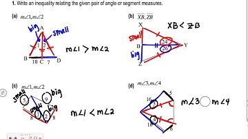 Section 5.5 Geometry: Inequalities in Two Triangles