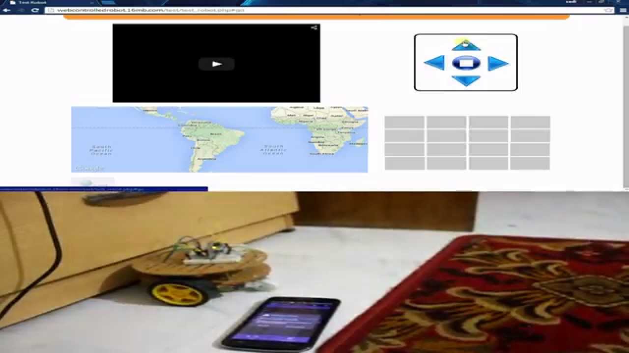 Web Controlled Robot (based on IOT) - YouTube