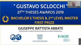 Gustavo Sclocchi Theses Award Ceremony Giuseppe Abbate