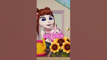 Let’s Save the Bees! 🐝🌸 Talking Angela #Shorts