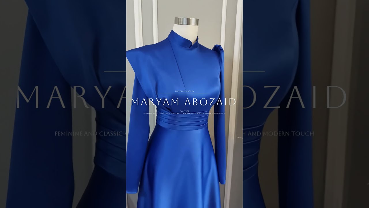 Sapphire Elegance: A Royal Blue Gown With Modern Sophistication