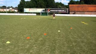 Loopscholing met hockey element uitleg 1