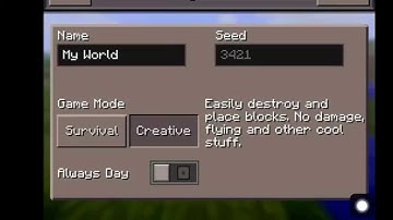How to switch game modes minecraft pe 0.11.1