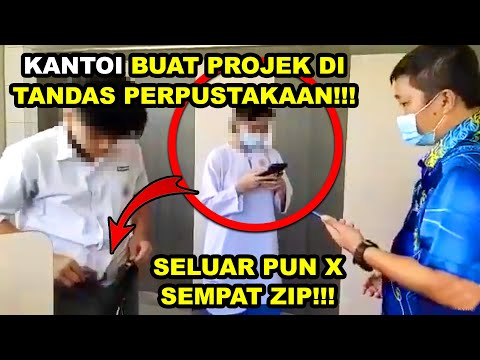 Pelajar Kena Tangkap Basah Buat Projek Di Tandas Perpustakaan Awam | Zip Seluar Pun X Sempat Tutup!!