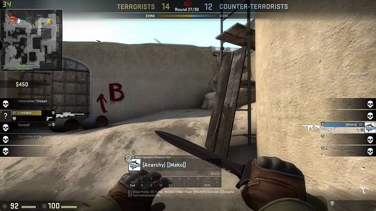 Insane CS:GO Trickshot [Dust 2]