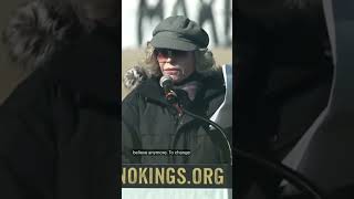 Jane Fonda reads statement from Renee Good's wife: 'Choose radical kindness'