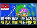 白海豚最快下午發海警   明後天北部雨下到紫爆