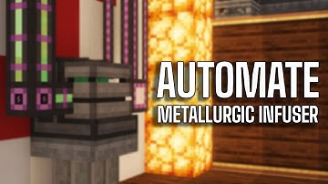 How to Automate The Metallurgic Infuser from Mekanism!