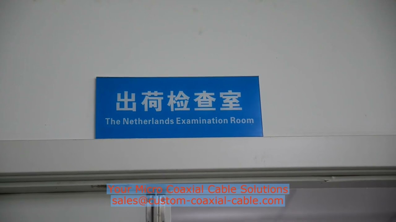 Camera micro coax cable sealed grommet cable micro coaxial 50 ohm AWG 44 micro coax India custom len