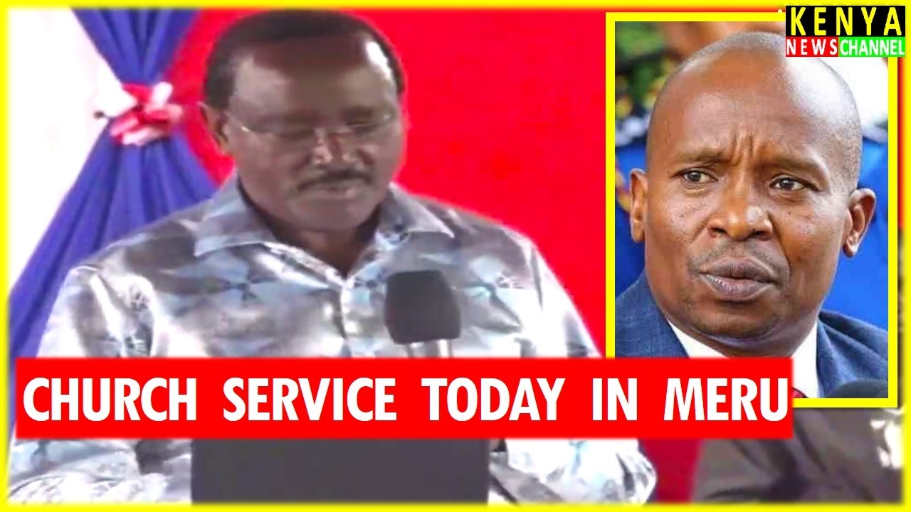 Kalonzo reads an EXPLOSIVE statement after Kindiki Blocked them in Church at Meru with Gachagua