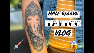 tattoo vlog: watch me get a half sleeve! | yung$lb