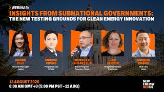 Webinar: Insights from Subnational Government | The New Testing Grounds for Clean Energy Innovation