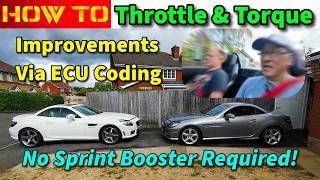 Mercedes R172 SLK \ SLC | Throttle Response and Engine Torque Coding | Ancel DS600 BT
