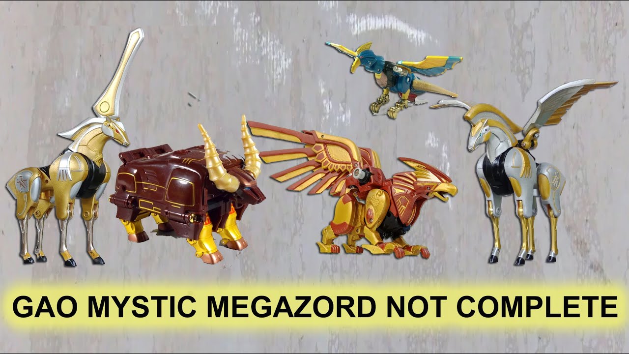 DX GAO MYSTIC MEGAZORD ( power rangers wild force , gao rangers ...