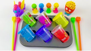 Satisfying Video I How to make Princess Lolipops in to Pool AND Rainbow Painted Cutting ASMR