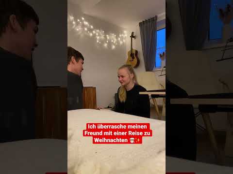 Ich schenke meinem Freund eine Reise zu Weihnachten! ✨seine Reaktion✨ #beziehung