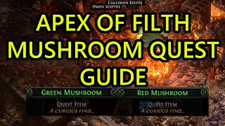 Path Of Exile 2 Red Mushroom Green Mushroom And Blue Mushroom Use  Cauldron Keeper Quest Poe2