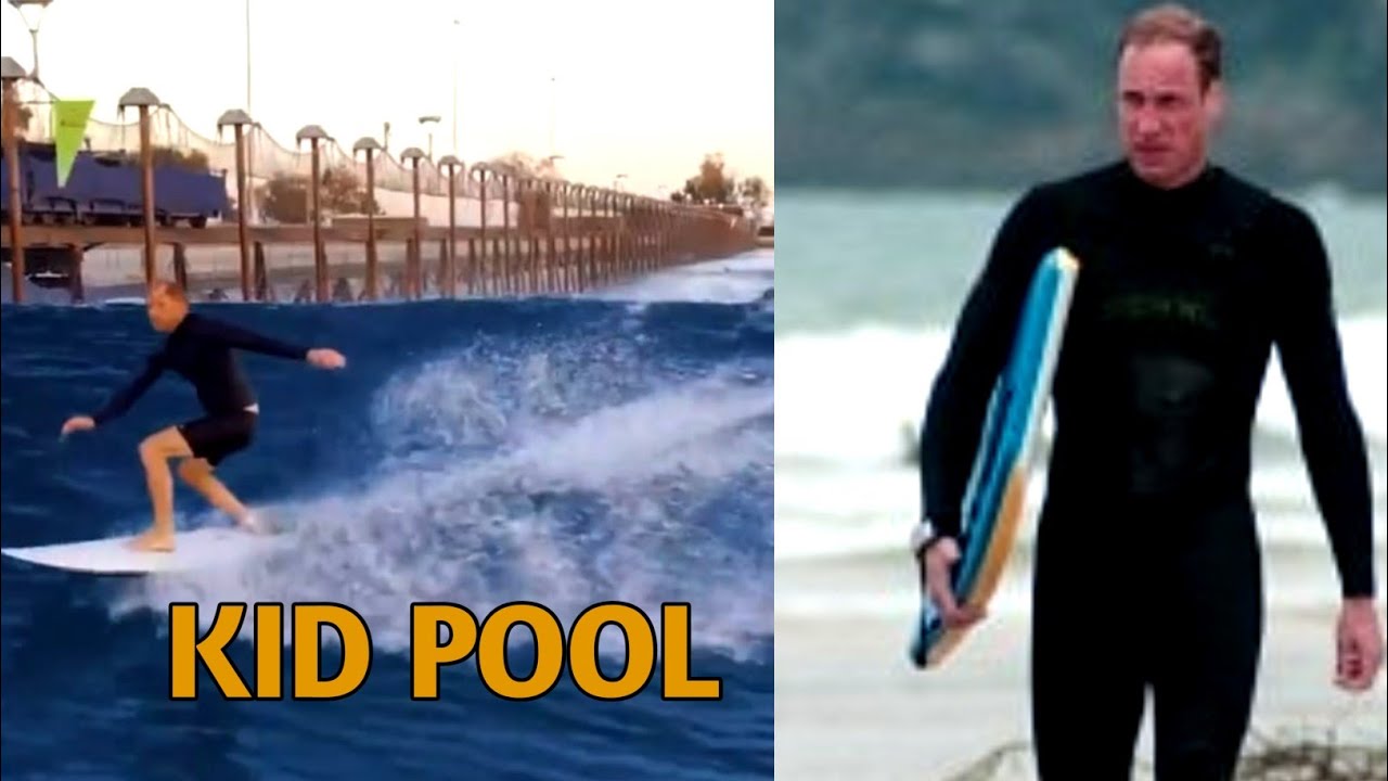 Prince Harry’s Controlled Wave Pool Surfing Compared to Prince William’s Real Ocean Surfing”