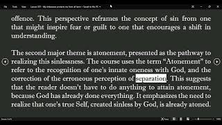 ChatGPT ACIM Lesson 337 - My sinlessness protects me from all harm