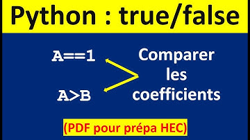 Booléen : comparer les coefficients d