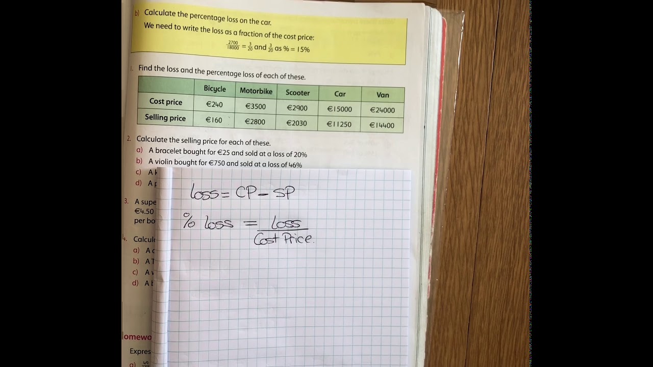 Percentage Loss Q1 - YouTube