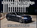 Mad mastery of art  design exhaust on 2020 bmw m340i with high flow downpipe  burble tune