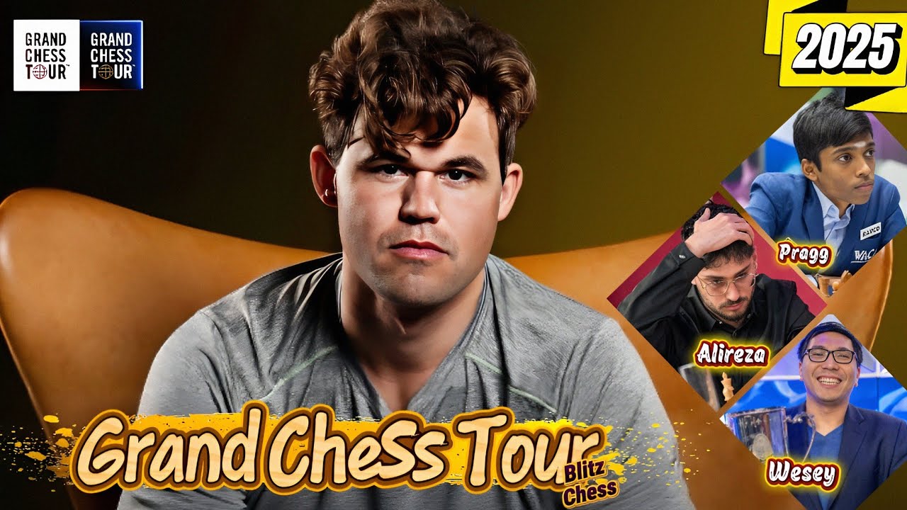 Magnus Vs Alireza Firouzja, Wesley So, praggnanandha || World  Blitz - Grand Chess Tour 2025
