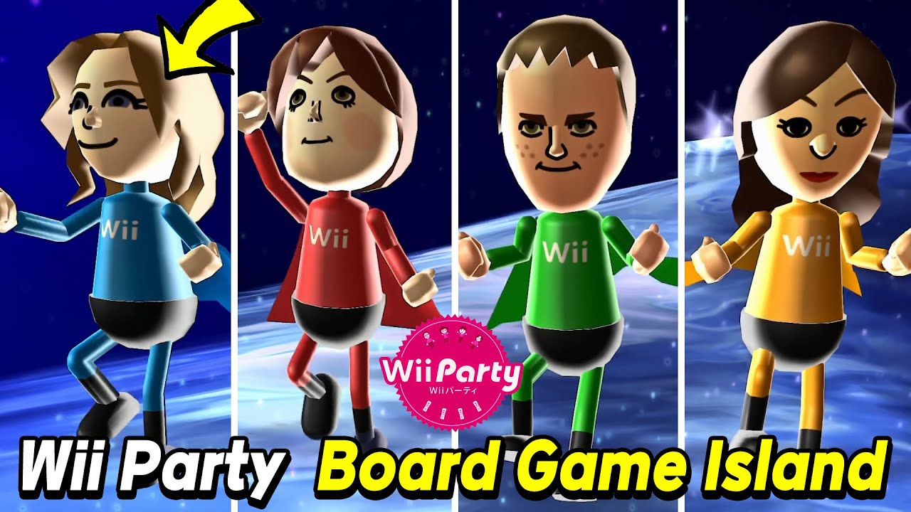 Board Game Island Gameplay Molina Vs Emily Vs Michael Vs Fumiko Standard Com Wii Party