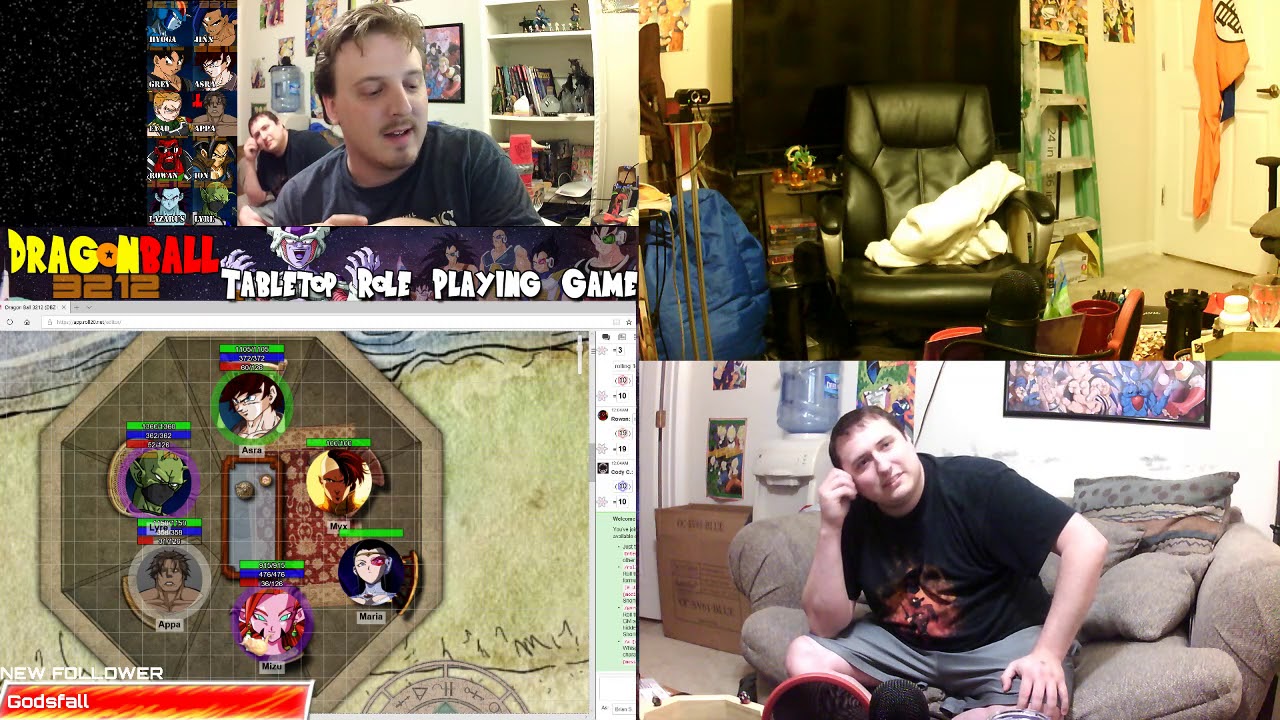 Dragon Ball Z Tabletop RPG DB3212 Tuesday Session 1 [Past, Present, and Future?] YouTube