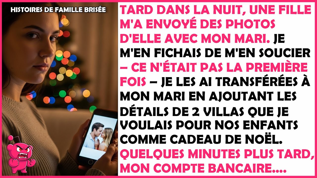 Veille de Noël, une fille a envoyé des photos intimes à mon mari — je les lui ai transmises…
