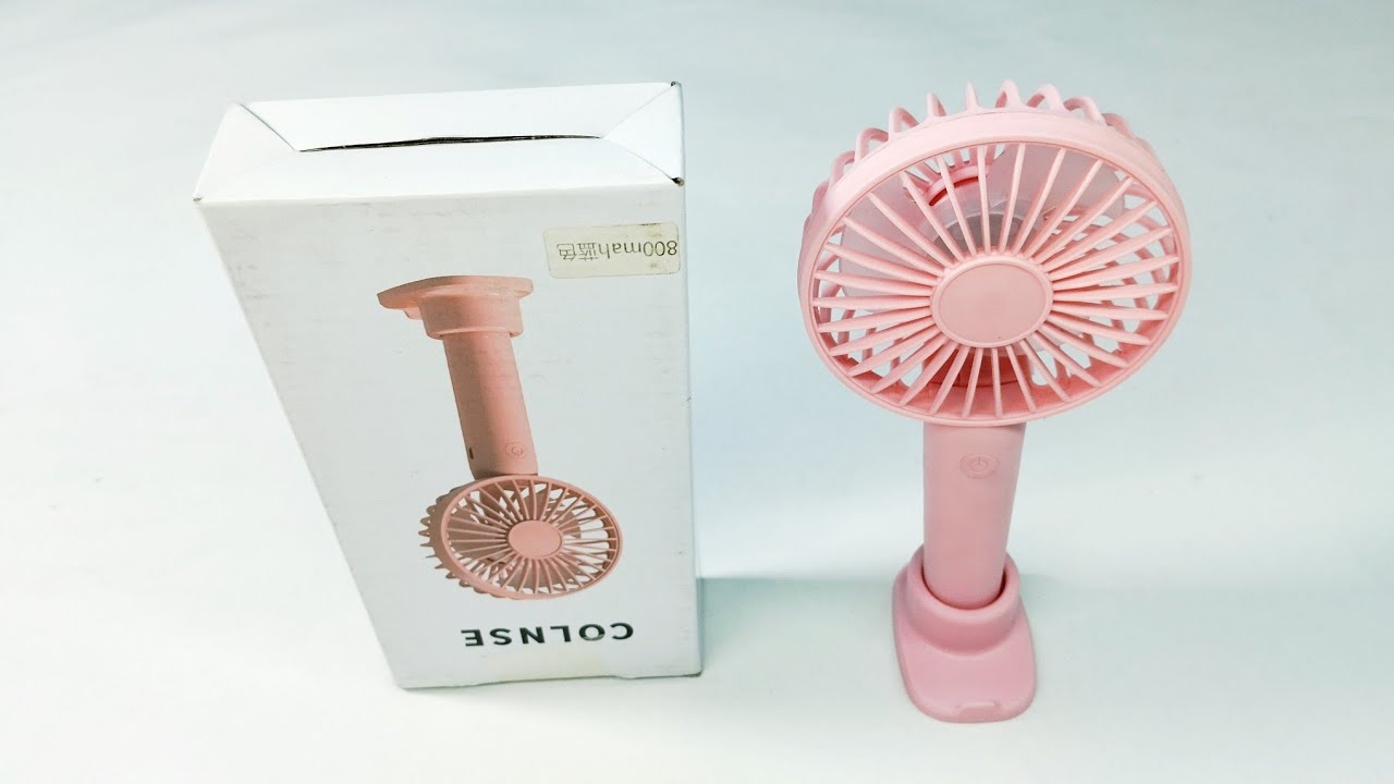 Mini portable USB Hand Fan inder ₹350! Unboxing & Review \ Test Without battery Fan Video 