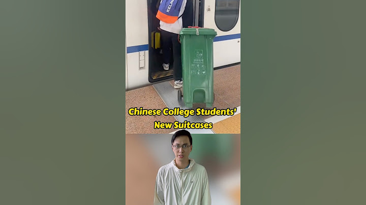 Chinese Students’ New Suitcases #chineseculture #students #collegelife #trashbin #suitcases #style