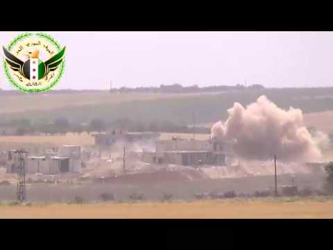 الفرقة 13 تجمع كتائب خان شيخون رائع استهداف حاجز السلام بمدفع هاون 160 