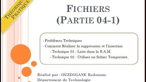 Cours 18 - Fichiers (Partie 04-1)