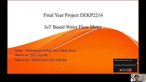 IoT Based Water Flow Meter