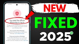 Download Lagu You need the official Whatsapp to log in Problem Solution 2025 || How to Fix Whatsapp Login Problem MP3 Download Lagu You need the official Whatsapp to log in Problem Solution 2025 || How to Fix Whatsapp Login Problem MP3