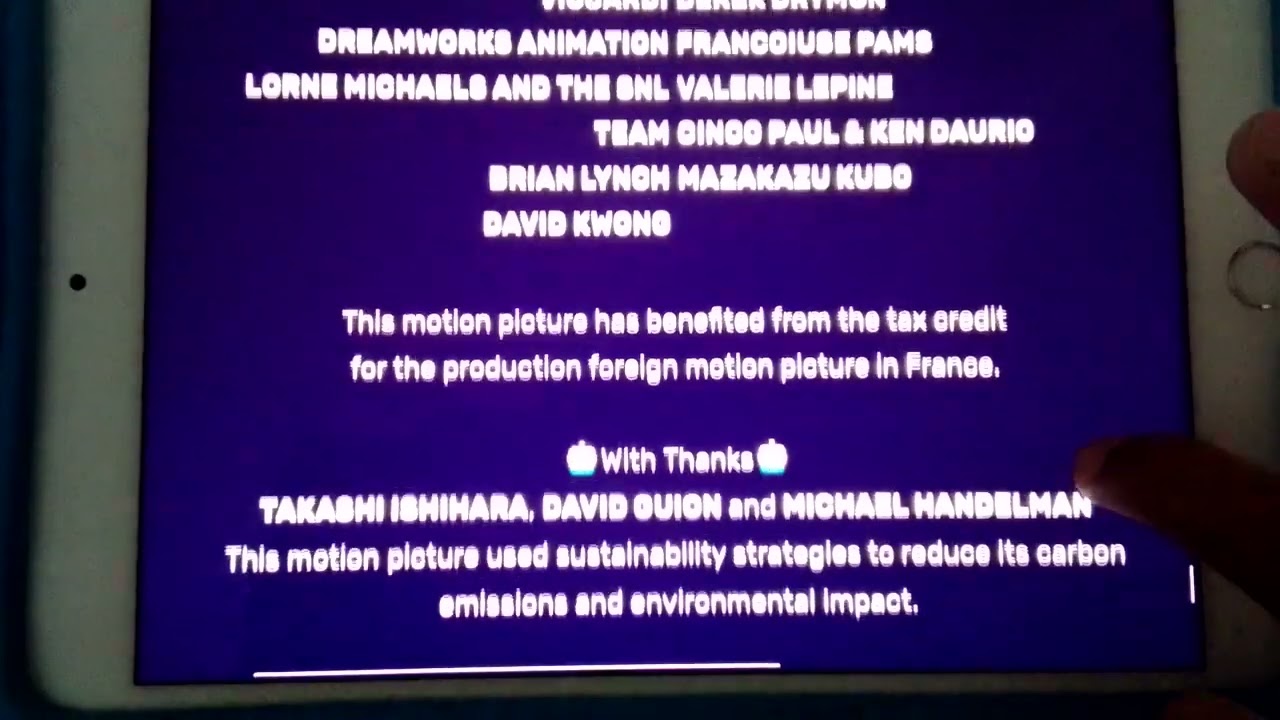 super Mario bros. 2023 end credits YouTube