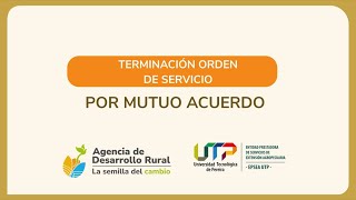 TERMINACIÓN MUTUO ACUERDO
