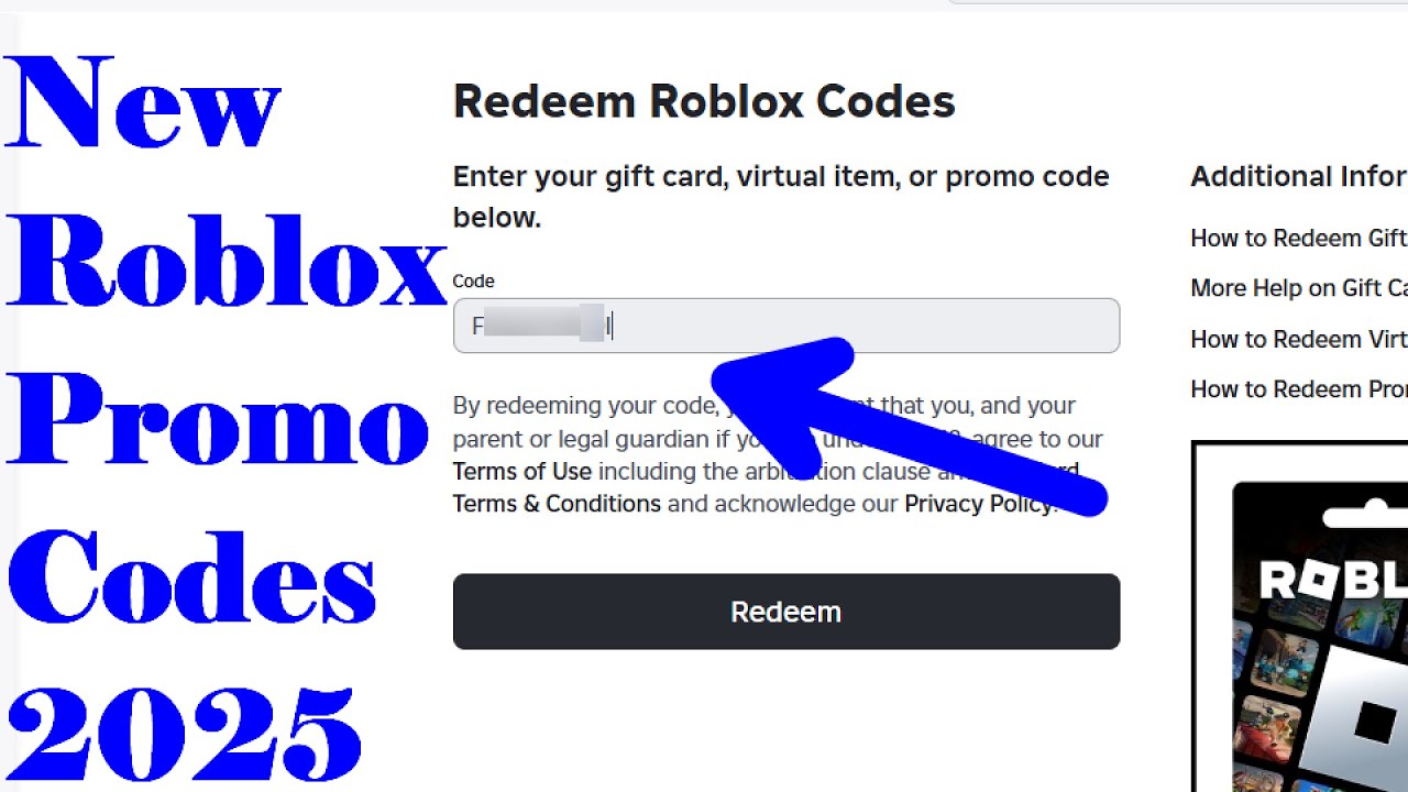 ROBLOX NEW PROMO CODES 2025! (How to redeem promo codes in Roblox ...