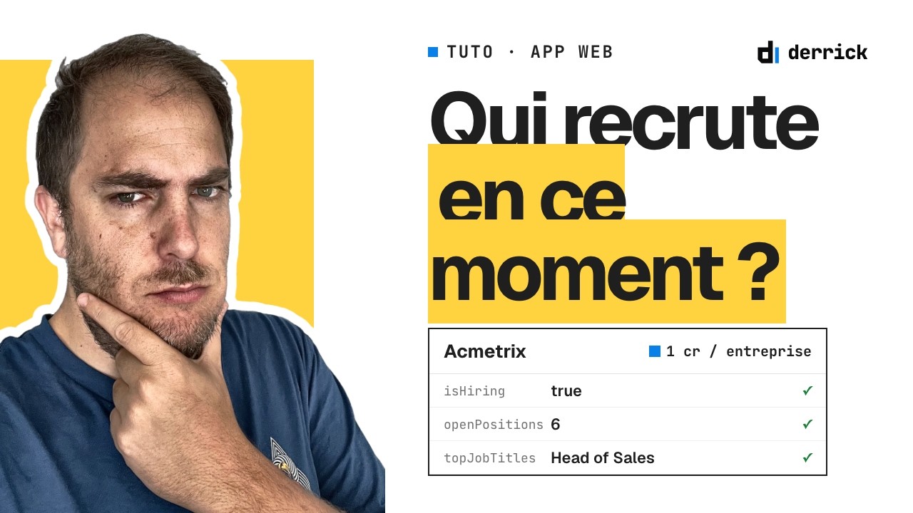 Entreprise qui recrute : repérez chaque compte qui embauche (tuto)