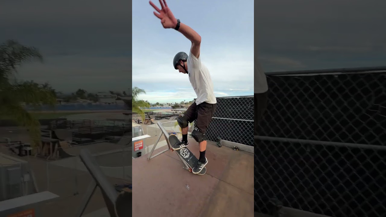 Almost flew off the ramp 😳  #skateboarding