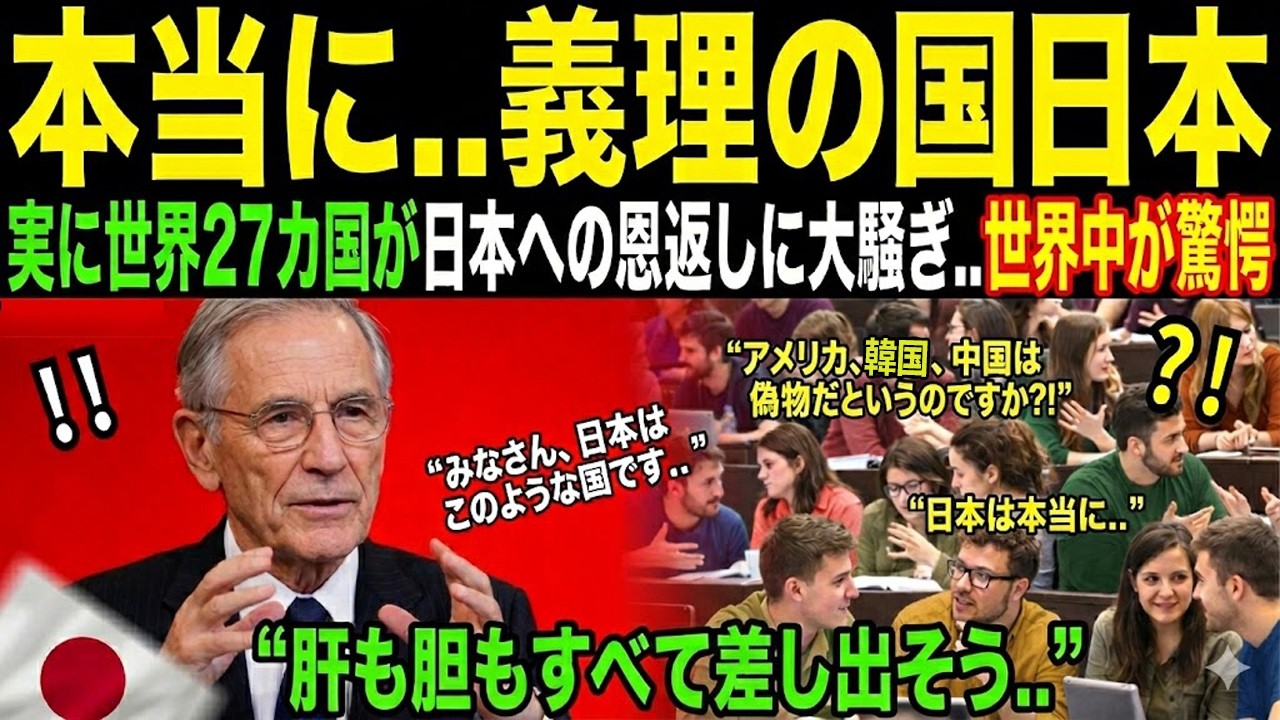 【海外の反応】「日本に恩返しをしようと行列を作っている国々」米大学教授の深層分析、日本の底力はまさにここから来る。