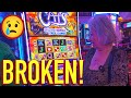 Broken slot machine behind the scene